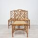 Chaises en osier attribuées Dal Vera, 1970