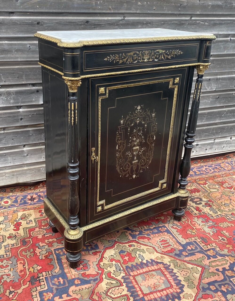 Support furniture In Blackened Wood of Napoleon III period