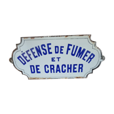 Plaque émaillée