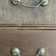 Small antique wooden drawer unit with floral painting, 1900.