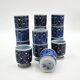 16-piece earthenware punch set from the Tenera series by Grete Helland-Hansen for Royal Copenhagen