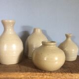 Set of 4 sandstone 70's vases