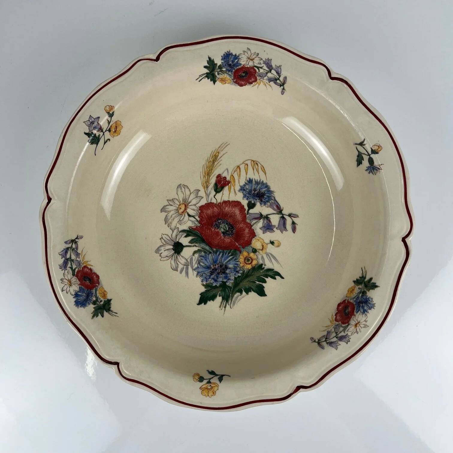"Low bowl 'Agreste' Sarreguemines, 20th century."