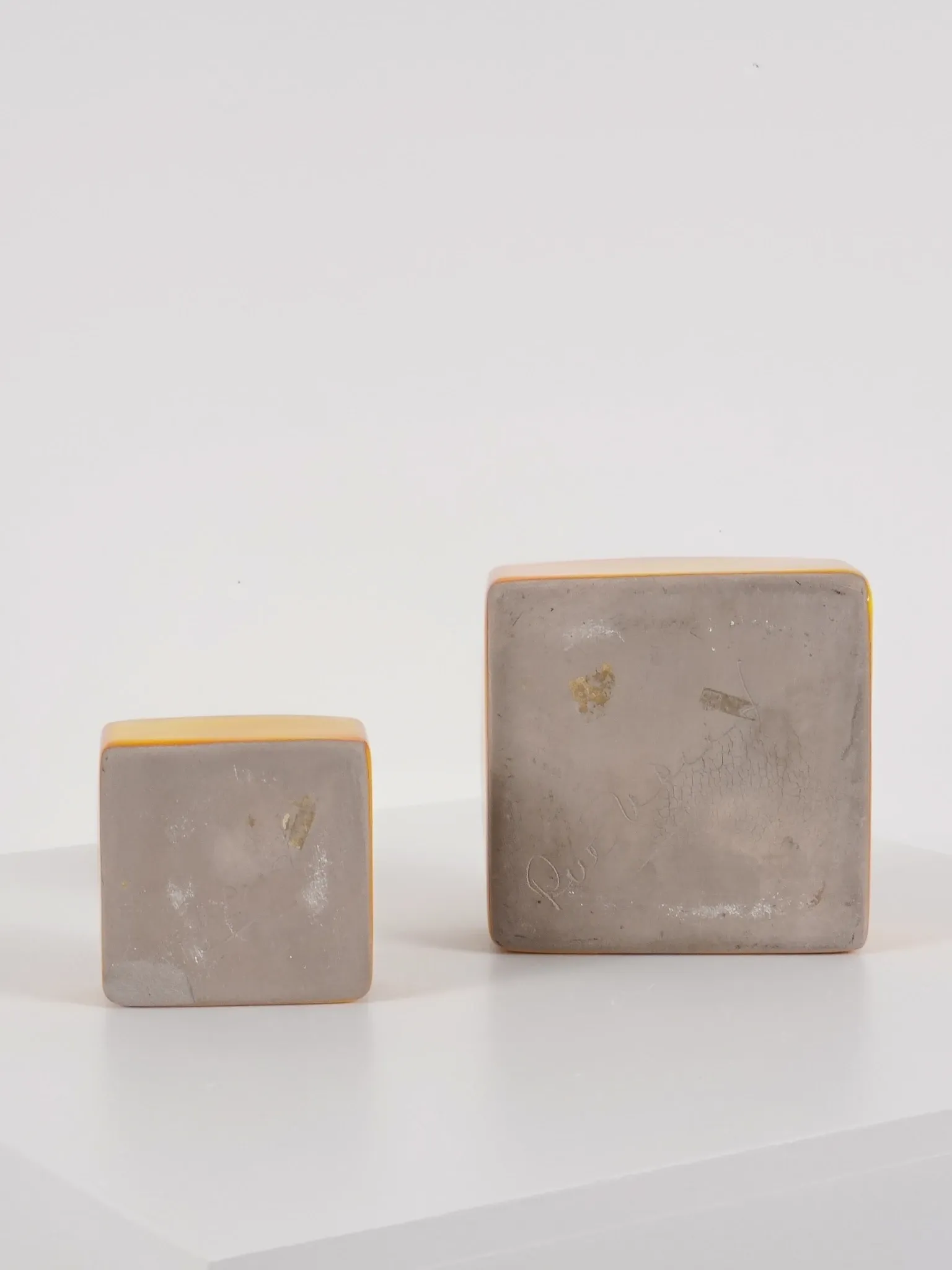 Jacques & dani ruelland, 2 ceramic catchalls, france, circa 1960