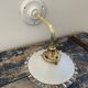 Vintage wall lamp in white opaline electrified to nine