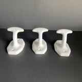 Set of 3 porcelain hooks