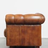 Sheepskin Leather 2.5-Seater Sofa