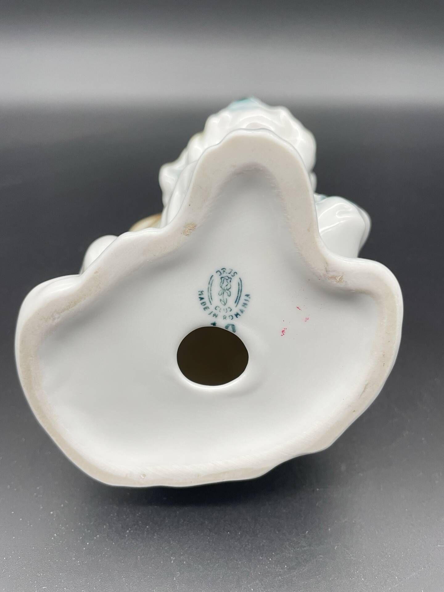 Vintage porcelain dog sculpture IRIS – Romania, 1960s–80s