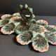 Majolica oyster plate