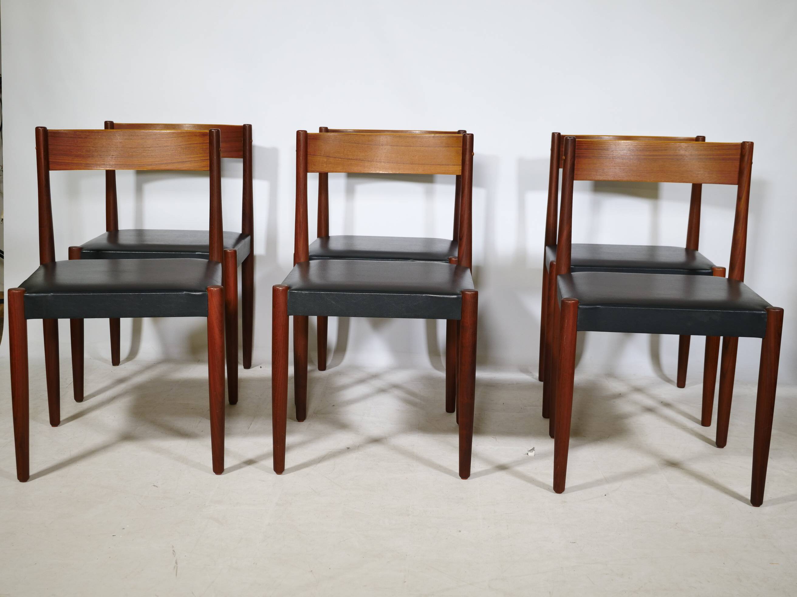 Set of 6 Danish Teak Dining Chairs by Frem Røjle, 1971