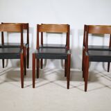 Set of 6 Danish Teak Dining Chairs by Frem Røjle, 1971