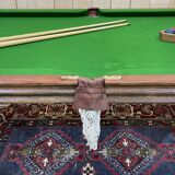 English billiards of the 1950s in mahogany