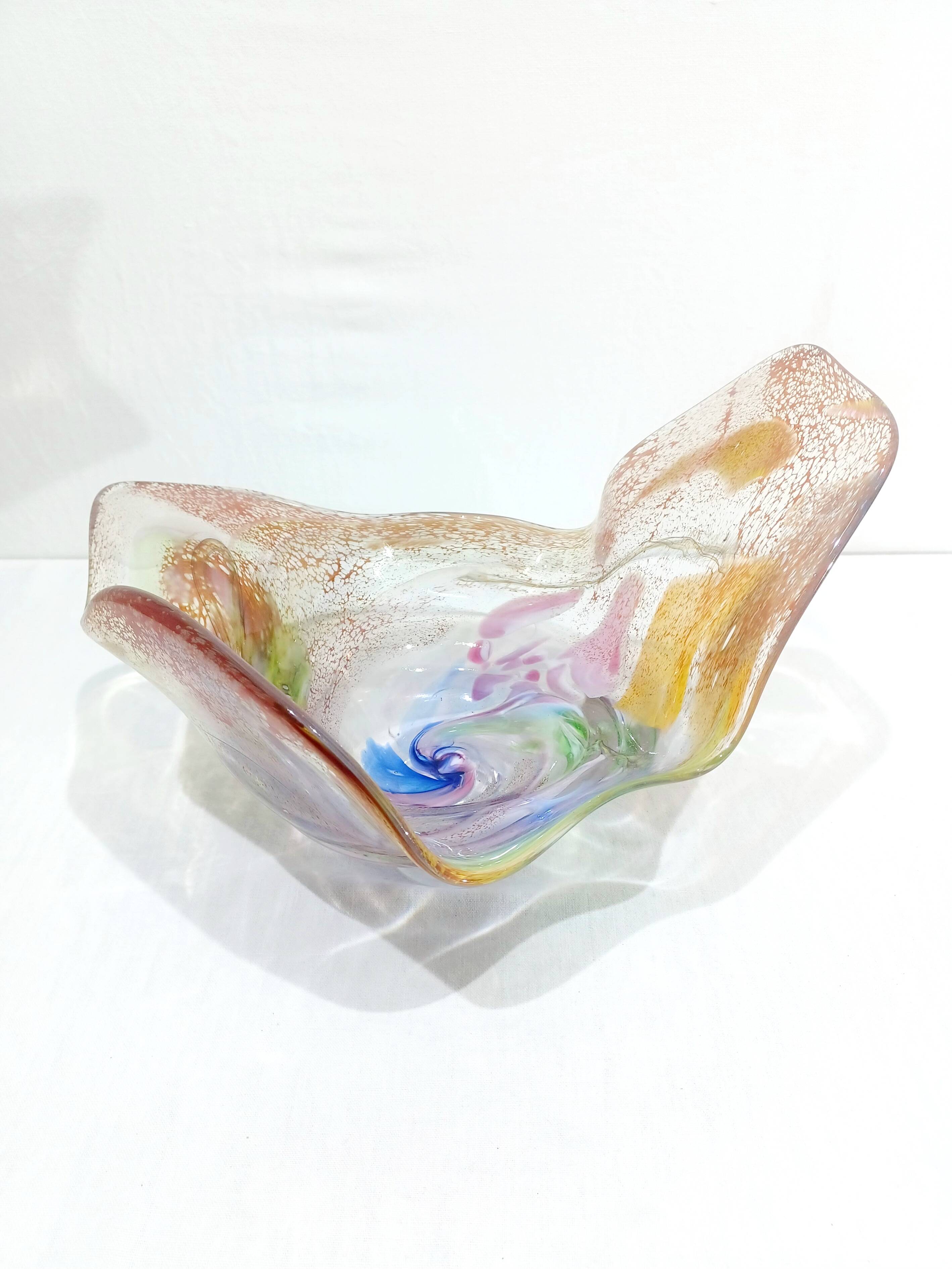 Coupe en verre soufflé Murano