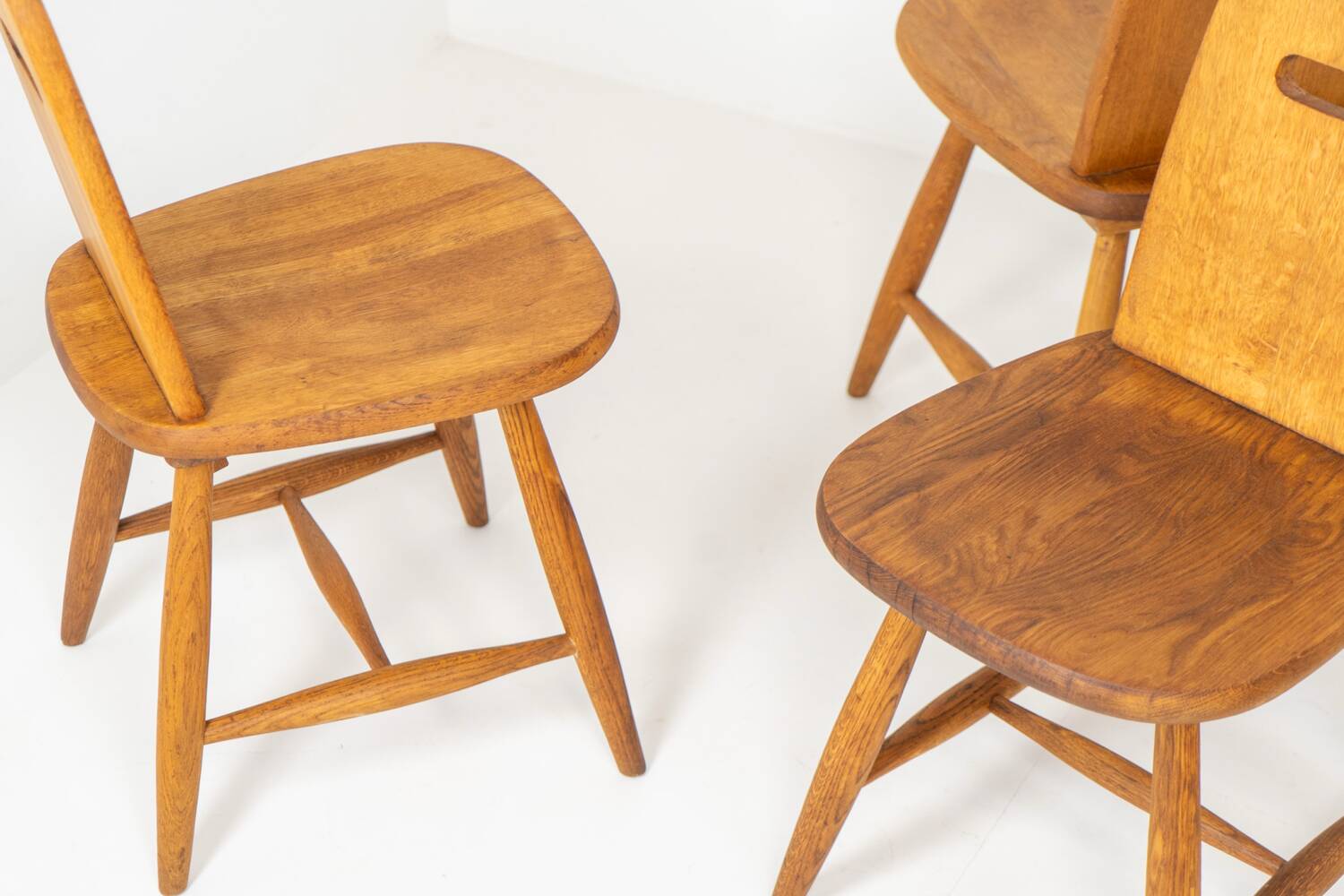 Ensemble de six rares chaises à repas « Pirtti » par Eero Aarnio pour Laukaan Puu