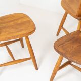 Ensemble de six rares chaises à repas « Pirtti » par Eero Aarnio pour Laukaan Puu