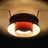 Louis Poulsen / Poul Henningsen “PH 5” pendant lamp / red / mid-century / Danish modern design / PH5