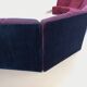 Vintage Snake modular sofa composed of 11 armchair modules and 3 velvet fabric poufs