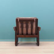 Leather armchair, Danish design, 1960s, manufactured by Genega Møbler