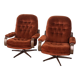 Pair of vintage armchairs from the 60s Bordeaux Danish design