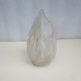 Frosted glass flame lampshade