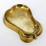Brass pear ashtray