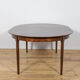 Mid-Century Round Rosewood Extendable Dining Table, Denmark, 1960s