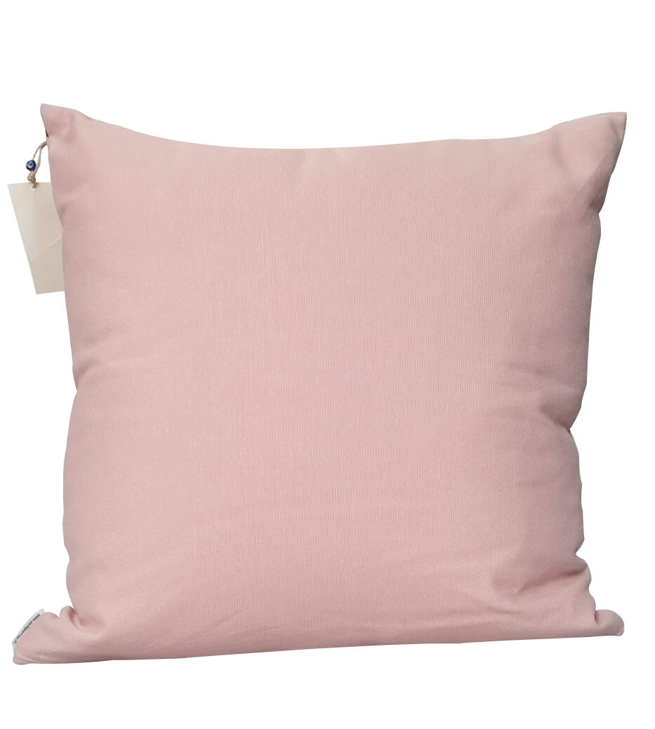 Ottoman cushion cover style pink ikat, olive - 50 x 50