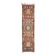 1970s Vintage Turkish Hand-Knotted Wool Cotton Brown Runner Rug 91x355