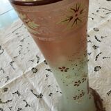 Vase en verre émaillé ancien