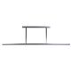 Large aluminum pendant light 1970