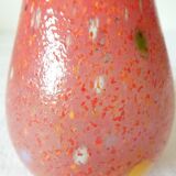 Soliflore vase in glass paste with speckled decor