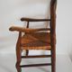 Children's armchair in solid wood with its mulched seat