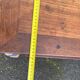 Wooden side table with turned legs