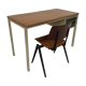 Bureau vintage avec chaise Marko & Galvanitas années 60 Pays-Bas
