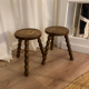 Brutalist vintage tripod stool