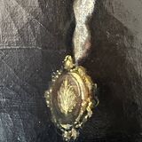 Tableau, huile sur toile "Portrait élégante aux bijoux", XIX° siècle signé C.F. Kaiser