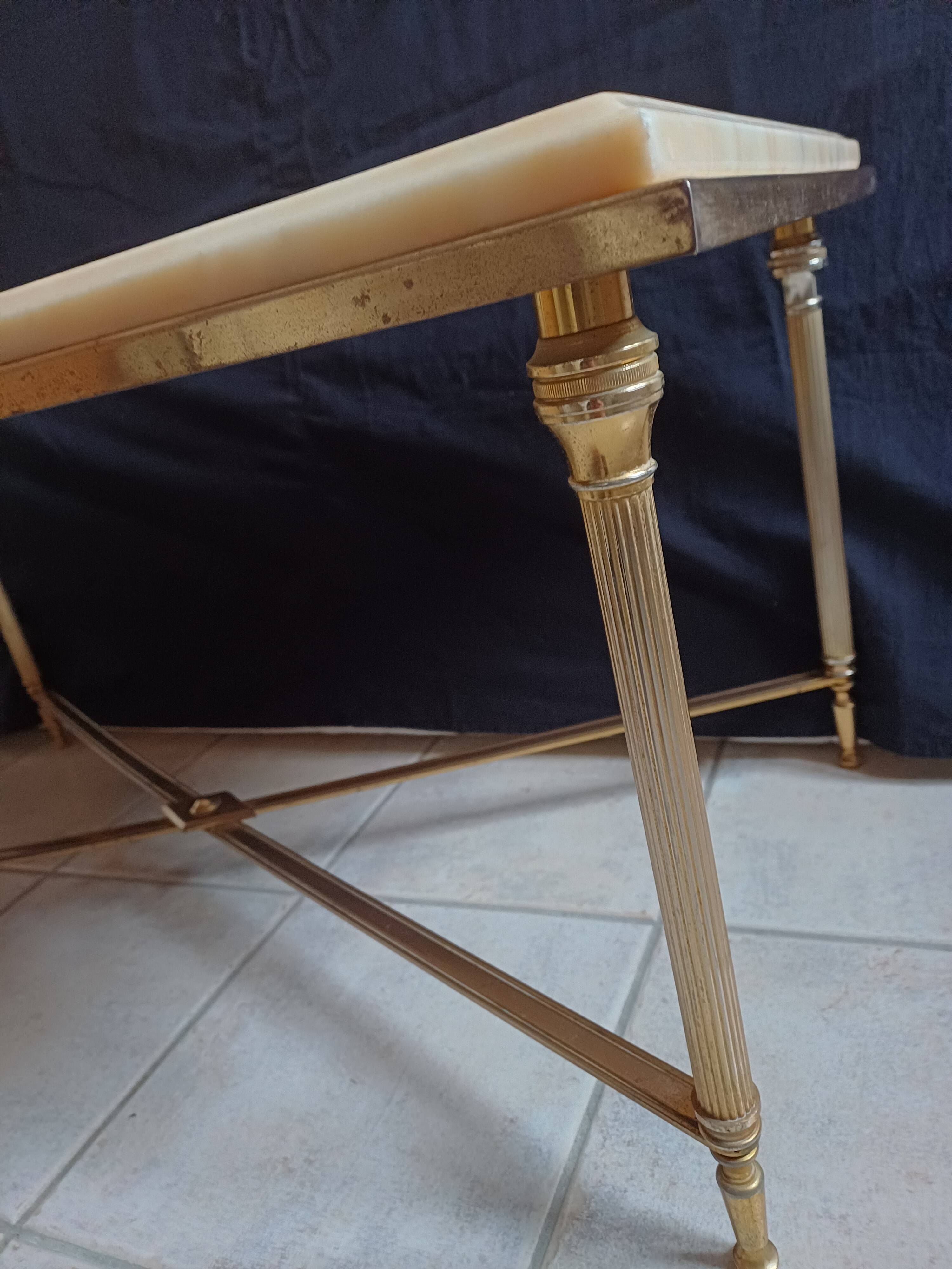 Louis XVI style marble coffee table