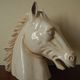 Ceramic horse head lamp base vintage horse lamp base design 70s