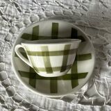 6 tasses à café décor Nappe Moulin Des Loups