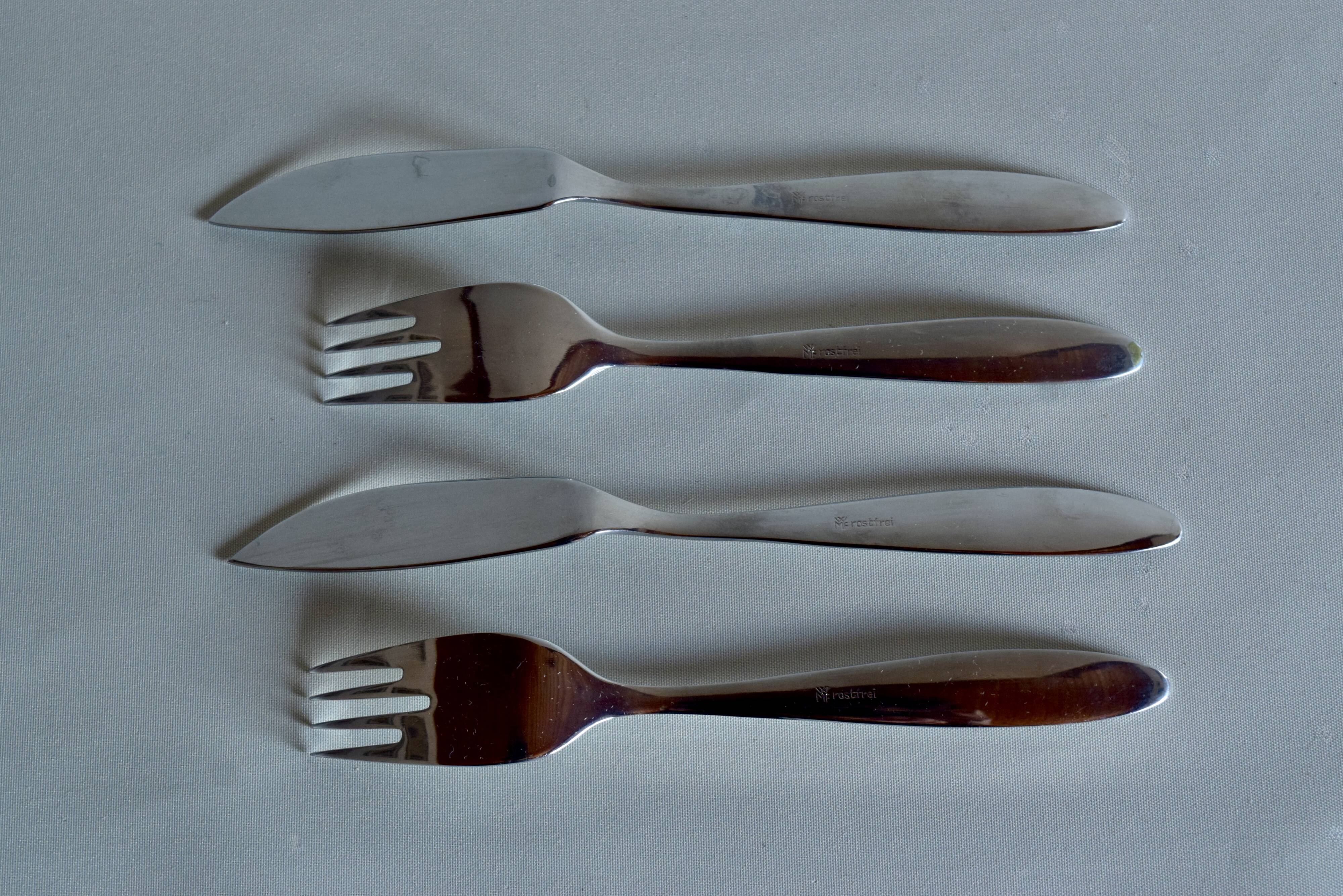 Vintage Fish Cutlery Set for 6 People - WMF - Stainless Steel - Made in Germany