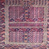 Ancient Turkmen Afghan Hatchlou handmade carpet 133x133 cm