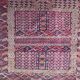 Ancient Turkmen Afghan Hatchlou handmade carpet 133x133 cm