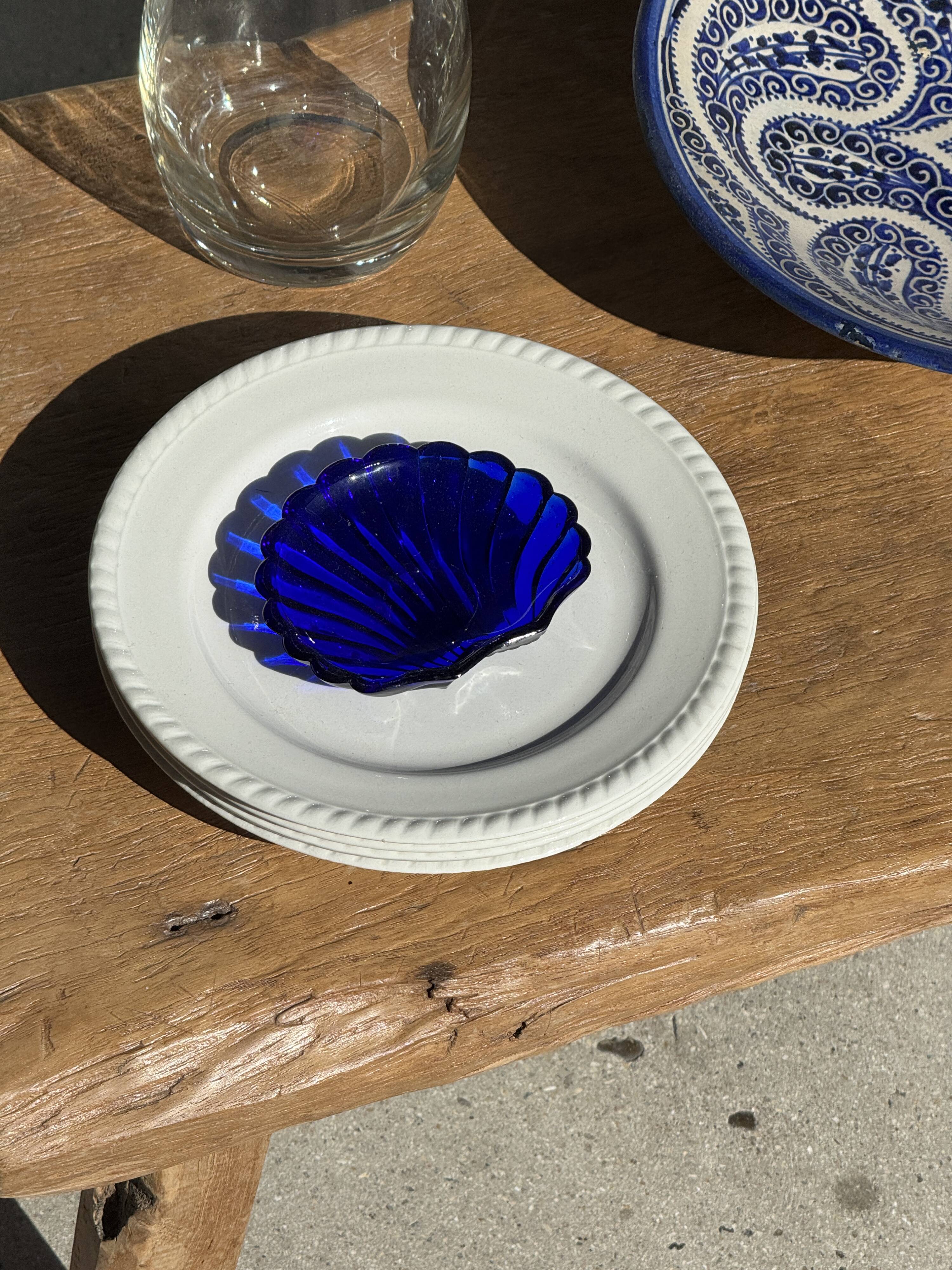 Coupe marocaine en céramique bleu de Fès D28