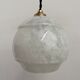 Lot 2 round clichy glass hanging lamps