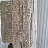 Gres and macramé lamp