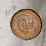 Vase ancien en terre cuite vernissée vert