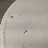 White garden pedestal table