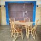 Rattan dining table