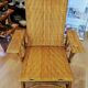 Chaise longue en rotin 1920