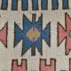 Dusty Pink & Blue Handmade Vintage Rug, 141x184 Cm